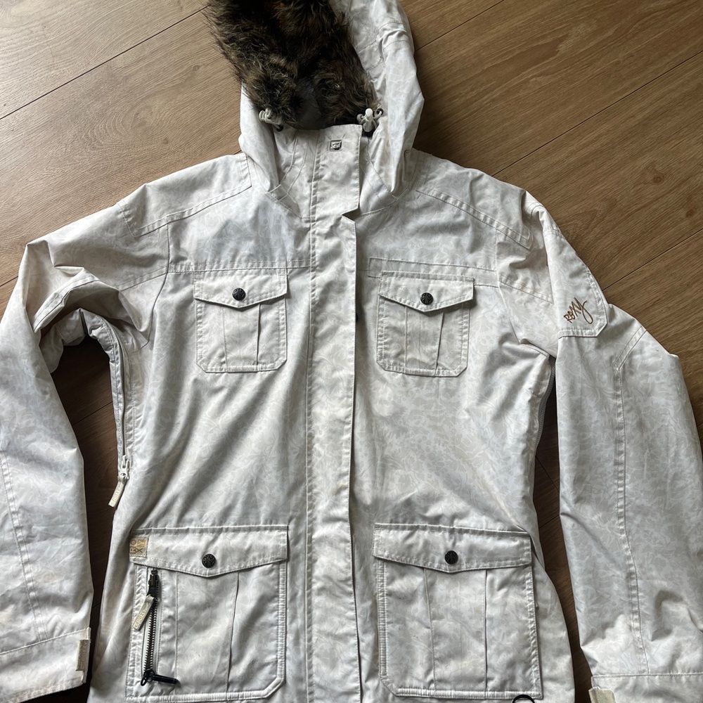 Women's White Hooded Jacket